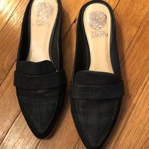Vince Camuto Pewter/Black Kristie Mules